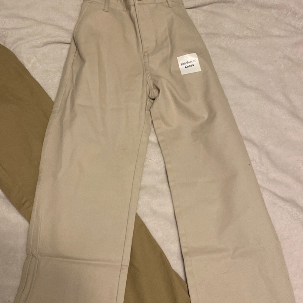 Two pairs kids khaki pants size 10